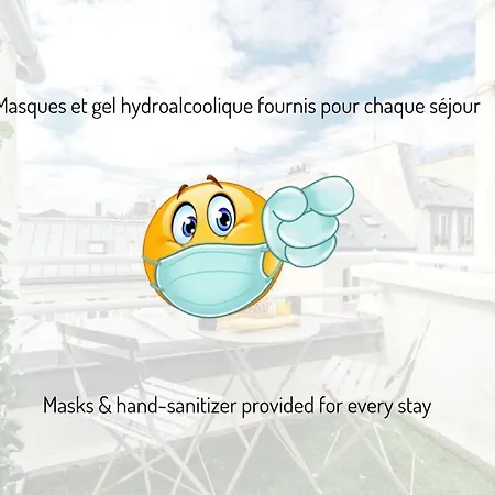 Louvre Terrasse Duplex - Menage Pro, Clim, Wifi Paříž
